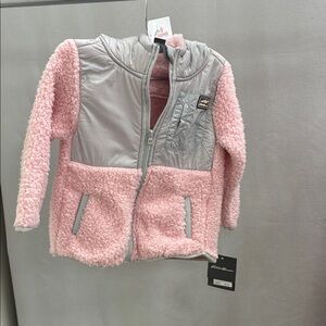 Eddie Bauer Pink and Gray Fleece Jacket